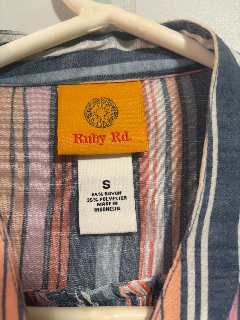 Ruby Rd. Striped Button-Down Shirt - Picture 2 of 7